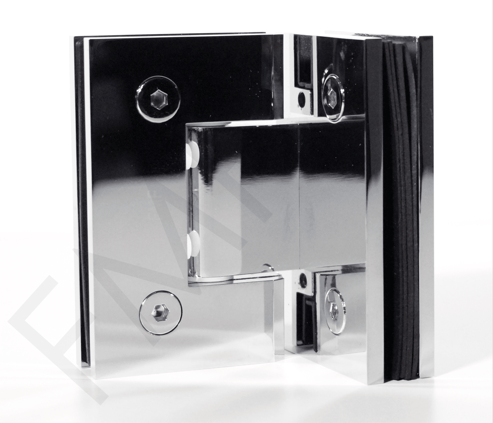 90° Heavy Duty Glass-to-Glass Hinge